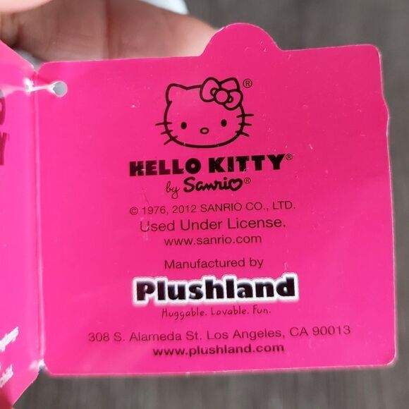 2012 Hello Kitty Boise State Broncos 4" Plush Keychain Backpack Clip - Picture 5 of 5